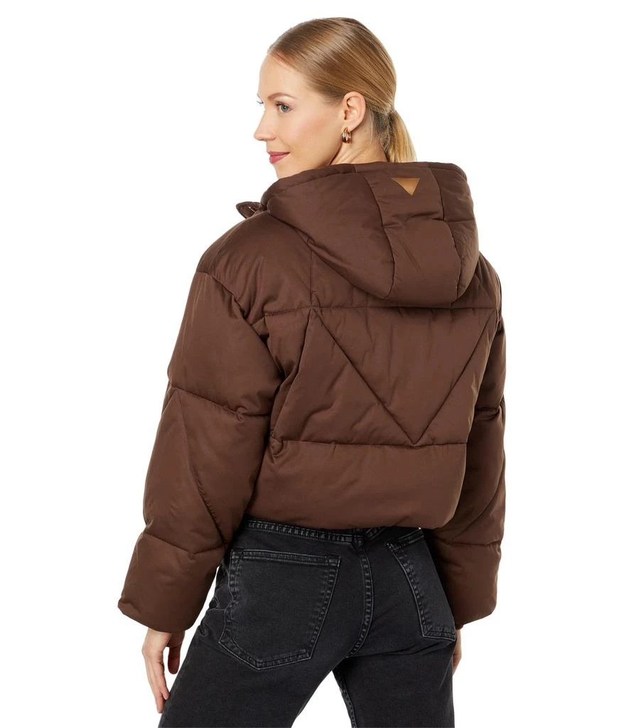 Avec Les Filles Rose Gold Hardware Cropped Puffer 2