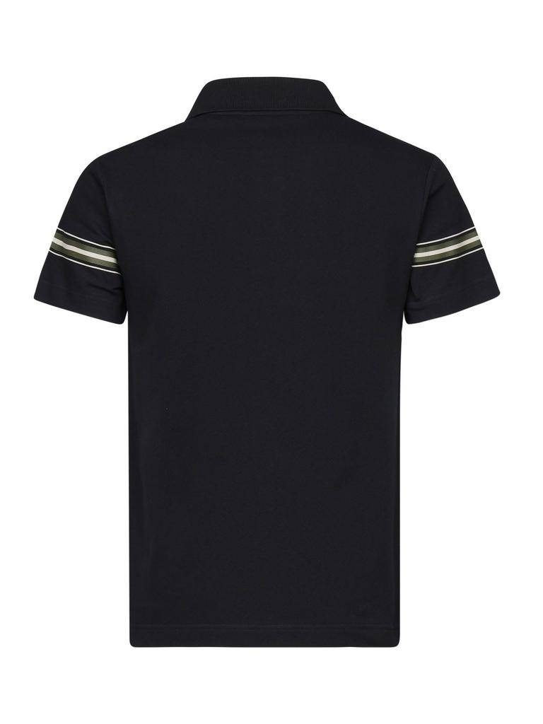 Burberry Burberry Equestrian Knight Motif Striped Polo Shirt