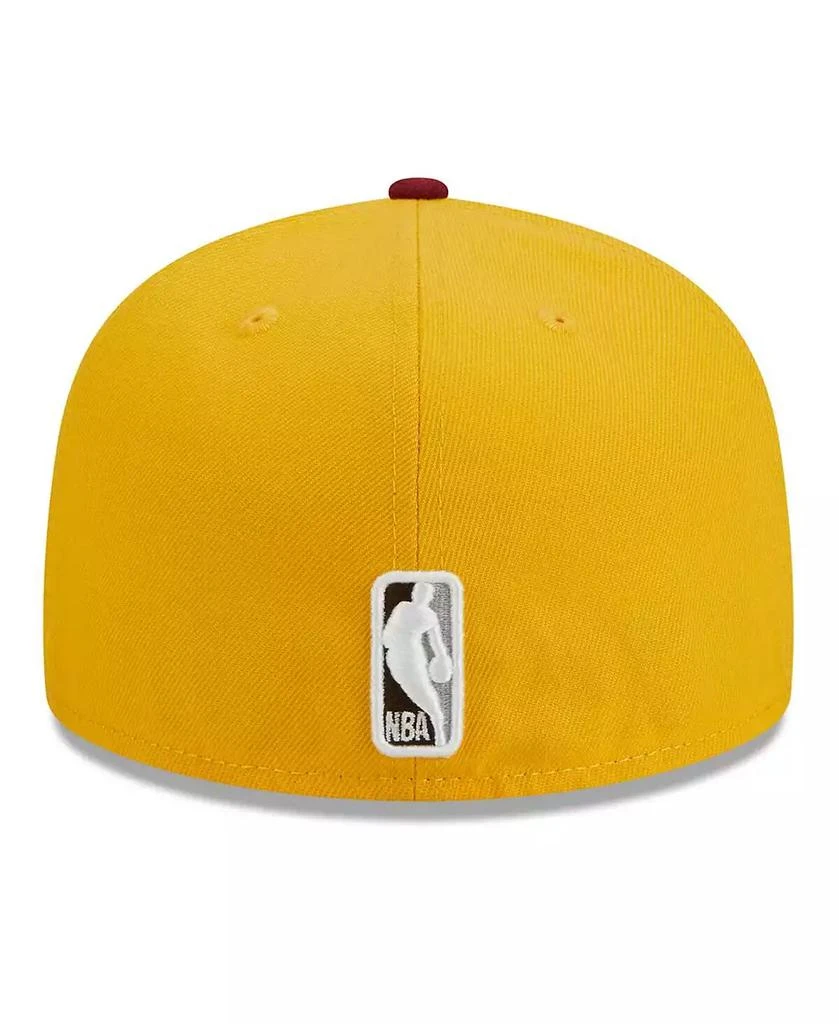 New Era Men's Yellow/Red New York Knicks Fall Leaves 2-Tone 59FIFTY Fitted Hat 4