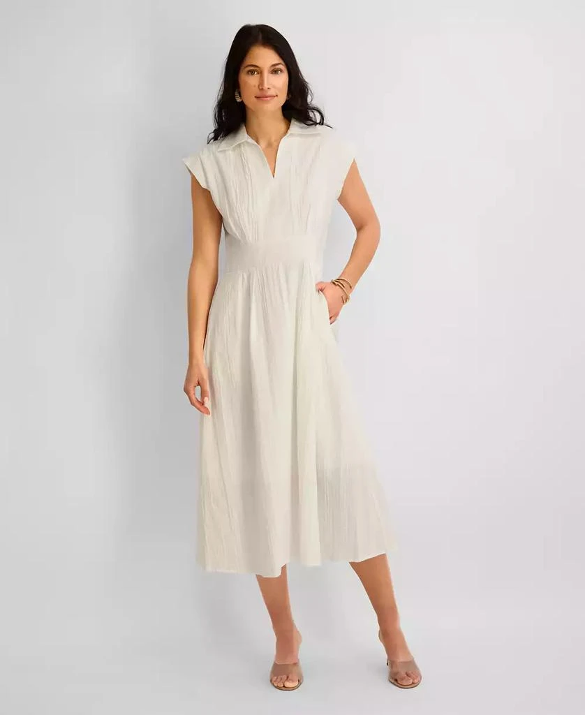 denim midi dress for women Baltic Born Womens Misty Midi Dress | Denim Blue