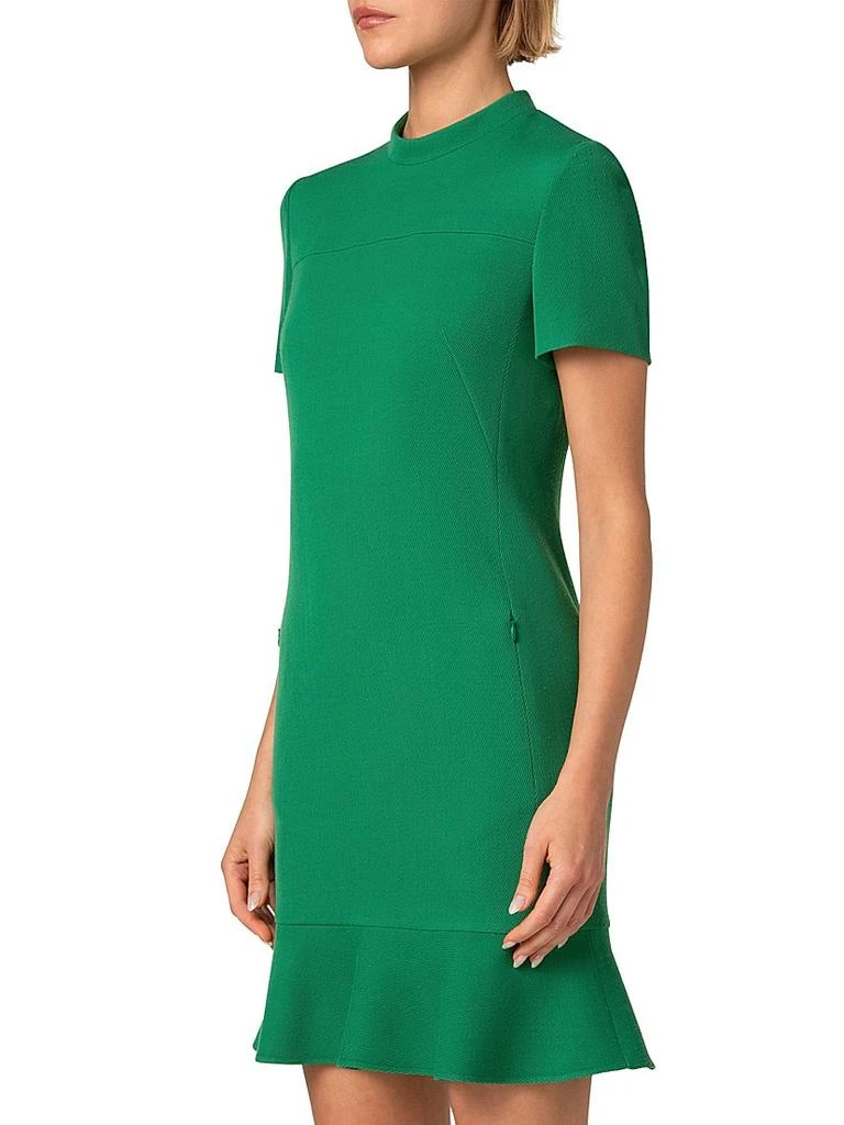 Akris Wool Tricotine Ruffled-Hem Dress - Dresses & Skirts - Free Shipping -  BeyondStyle