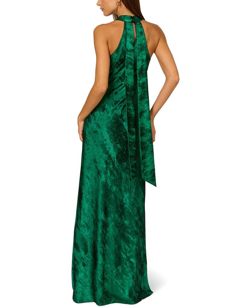 Aidan Mattox Halter Mermaid Gown