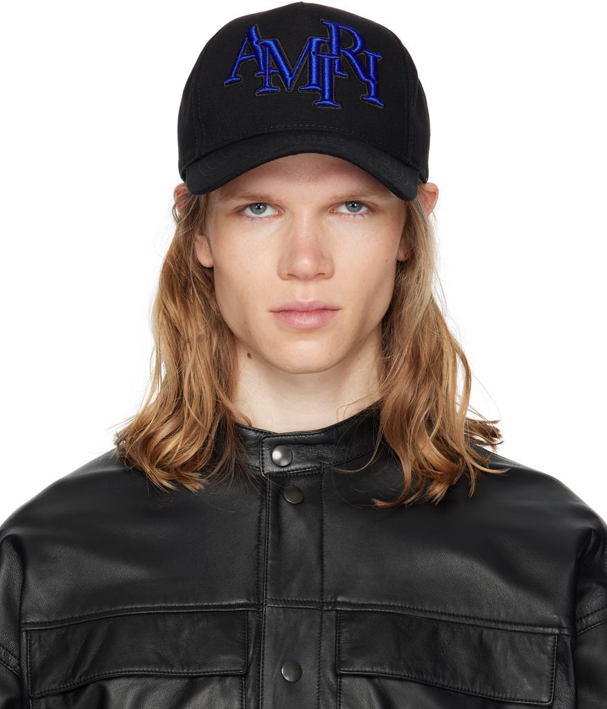 AMIRI Black & Gray 'MA' Canvas Cap - Hats - BeyondStyle
