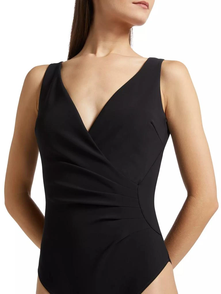Chiara Boni Verde Surplice One-Piece Swimsuit 5