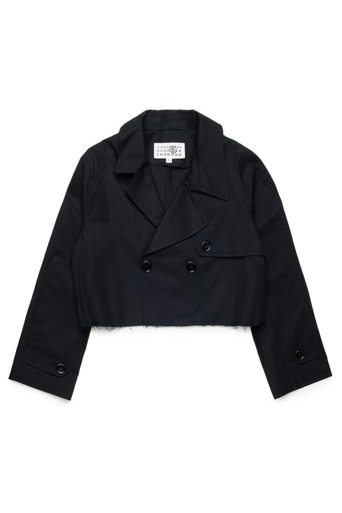 MM6 MM6 Maison Margiela Kids Double-Breasted Cropped Blazer 1