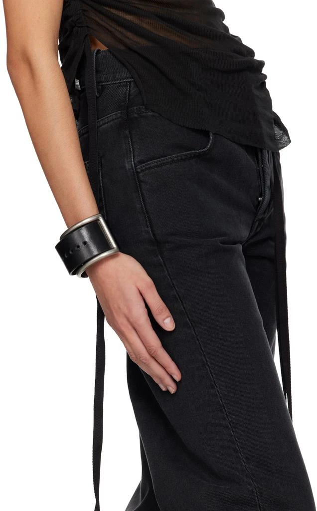ANN DEMEULEMEESTER Black Raza Squared Bracelet 3