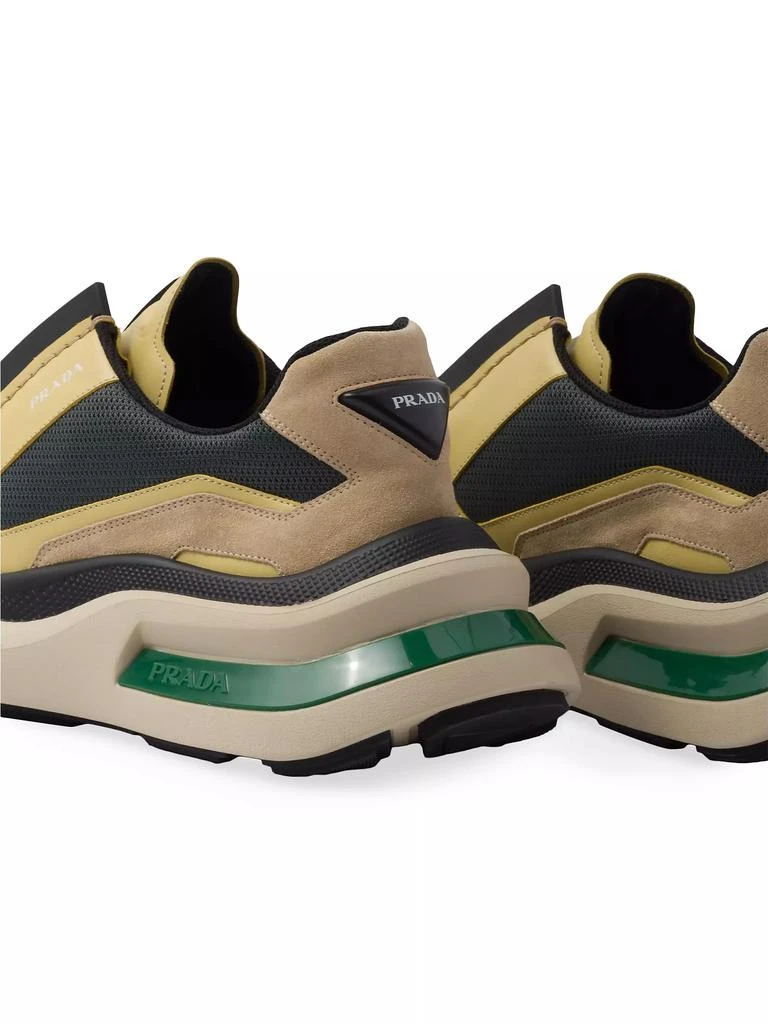 Prada Systeme Brushed Leather Sneakers 6