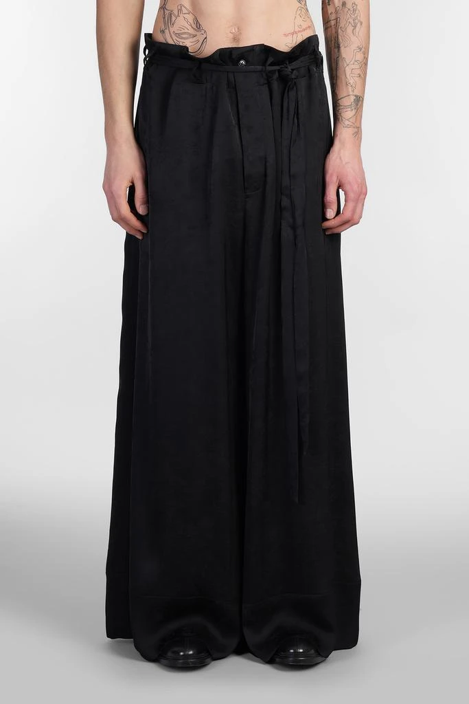 ANN DEMEULEMEESTER Bruse Pants In Black Viscose 1