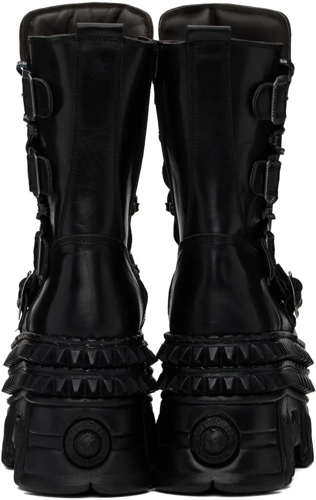 Vetements Black New Rock Edition Lace-Up Boots 2