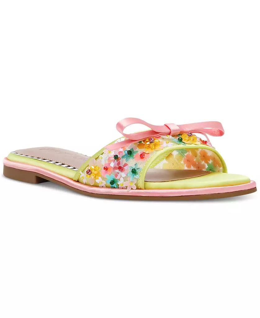 Betsey Johnson Women's Teasee Floral Slide Sandals