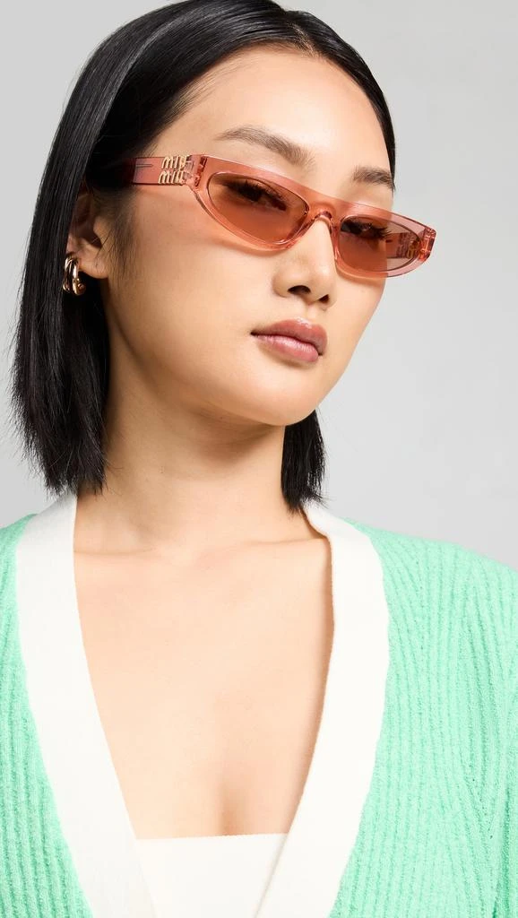 Miu Miu 07ZS Rectangular Sunglasses 2