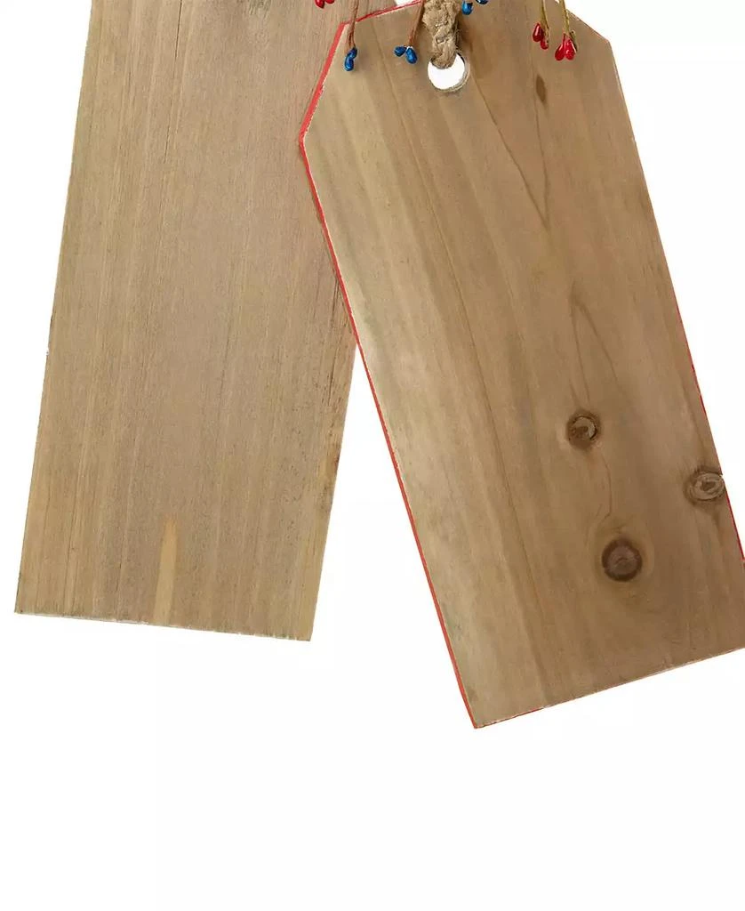 Glitzhome Wooden Patriotic or Americana Doorknob Hanging Decor, 19.5" 8