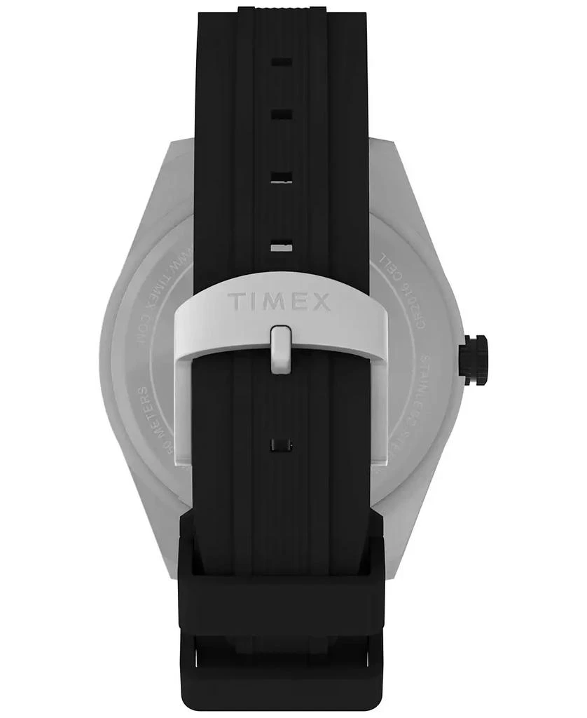 Timex Men's Expedition Field Analog Solar Black Silicone Strap 43mm Round Watch 4