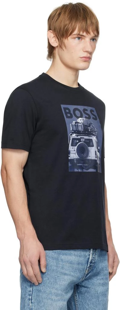 Hugo Boss Navy Graphic T-shirt 2