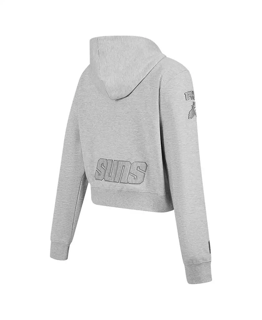 Pro Standard Women's Heather Gray Phoenix Suns Triple Tonal Full-Zip Hoodie 2