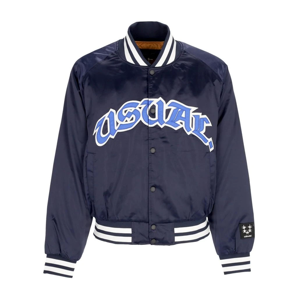 Usual Stadium Jacket Blue Men's Bomber Jacket 1