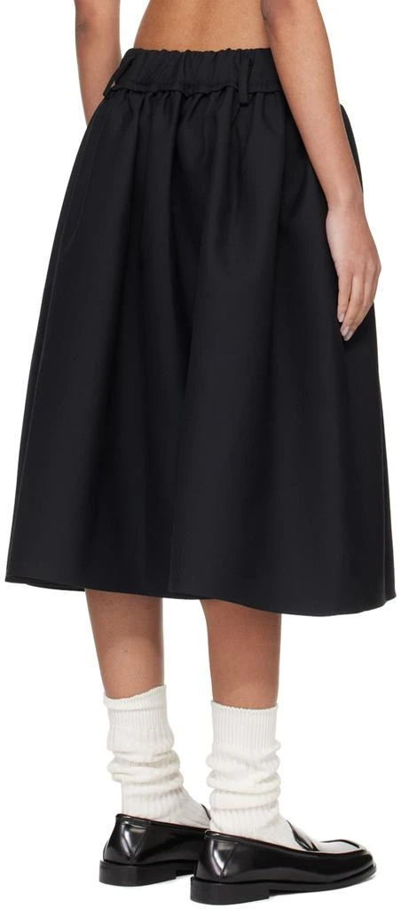 Fax Copy Express Black Belt Loop Midi Skirt 3