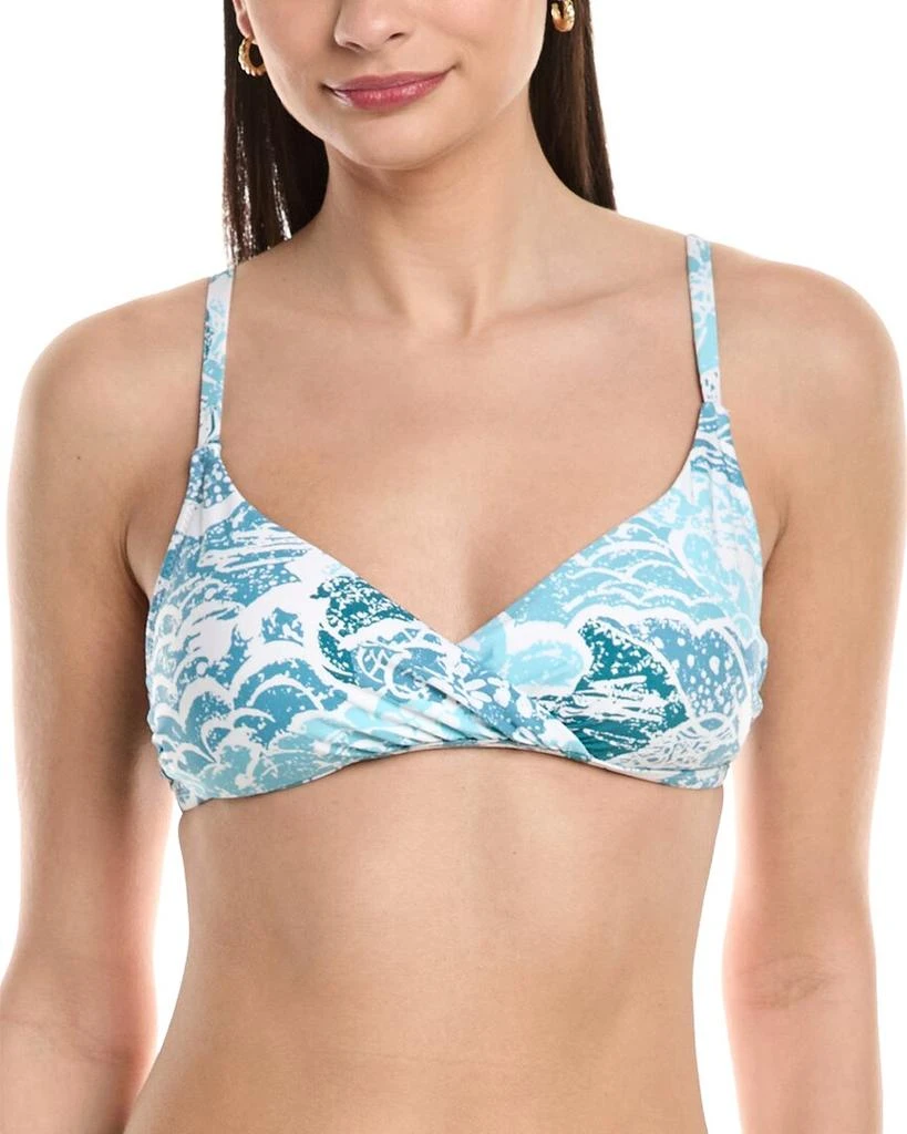 Helen Jon Shirred Crossover Bra