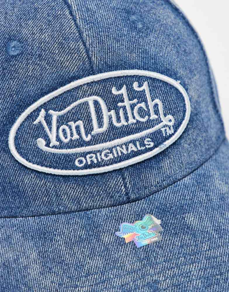 Von Dutch Von Dutch DB Denever washed cap in denim