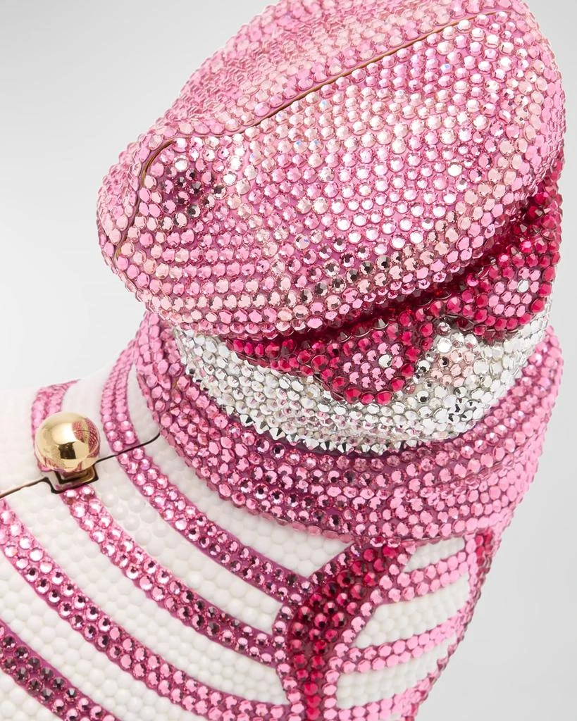 Judith Leiber Cat with Beret Crystal Clutch Bag 5