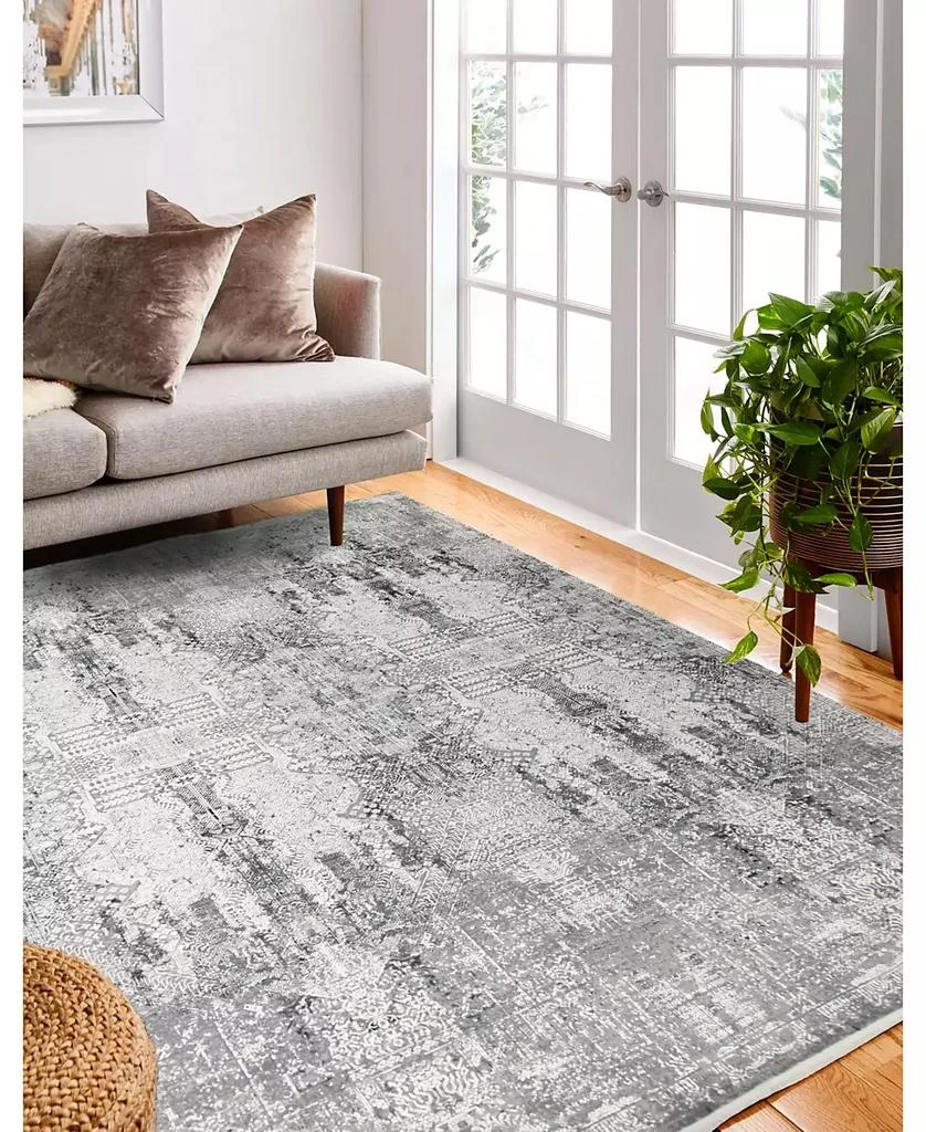 Bashian Rugs Charm Cha-07 Gray 4' x 6' Area Rug 3