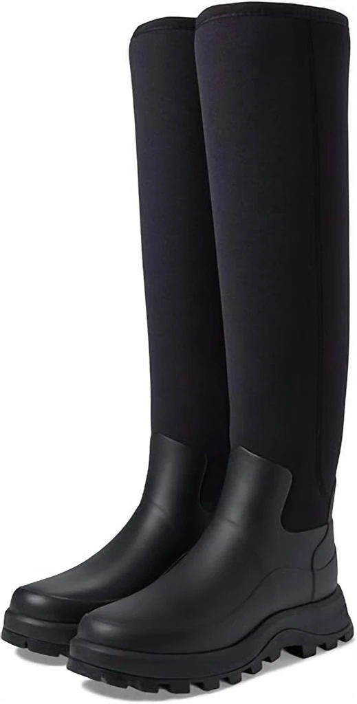 Hunter Women's City Explorer Tall Rain Boot In Black 1
