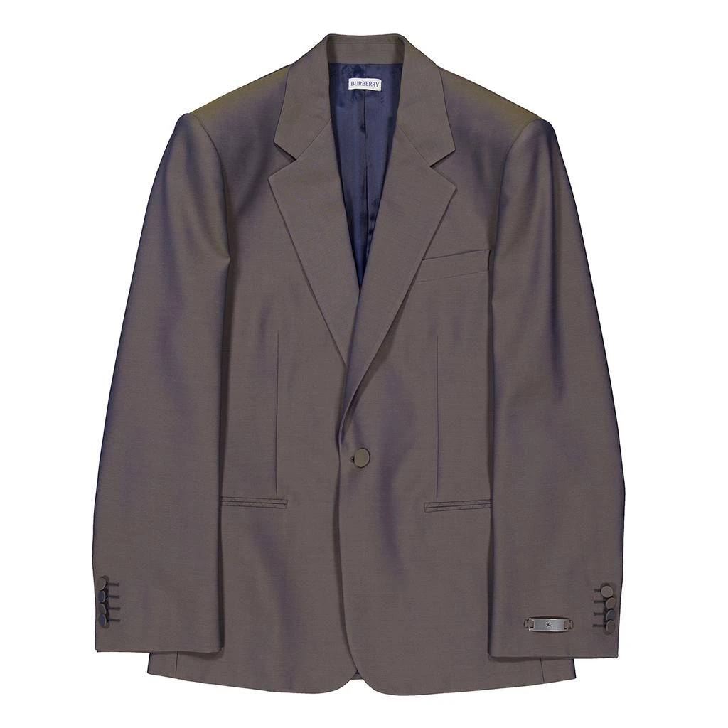 Burberry Burberry Iridescent-Effect Wool Blazer, Brand Size 44R (US Size 34R)