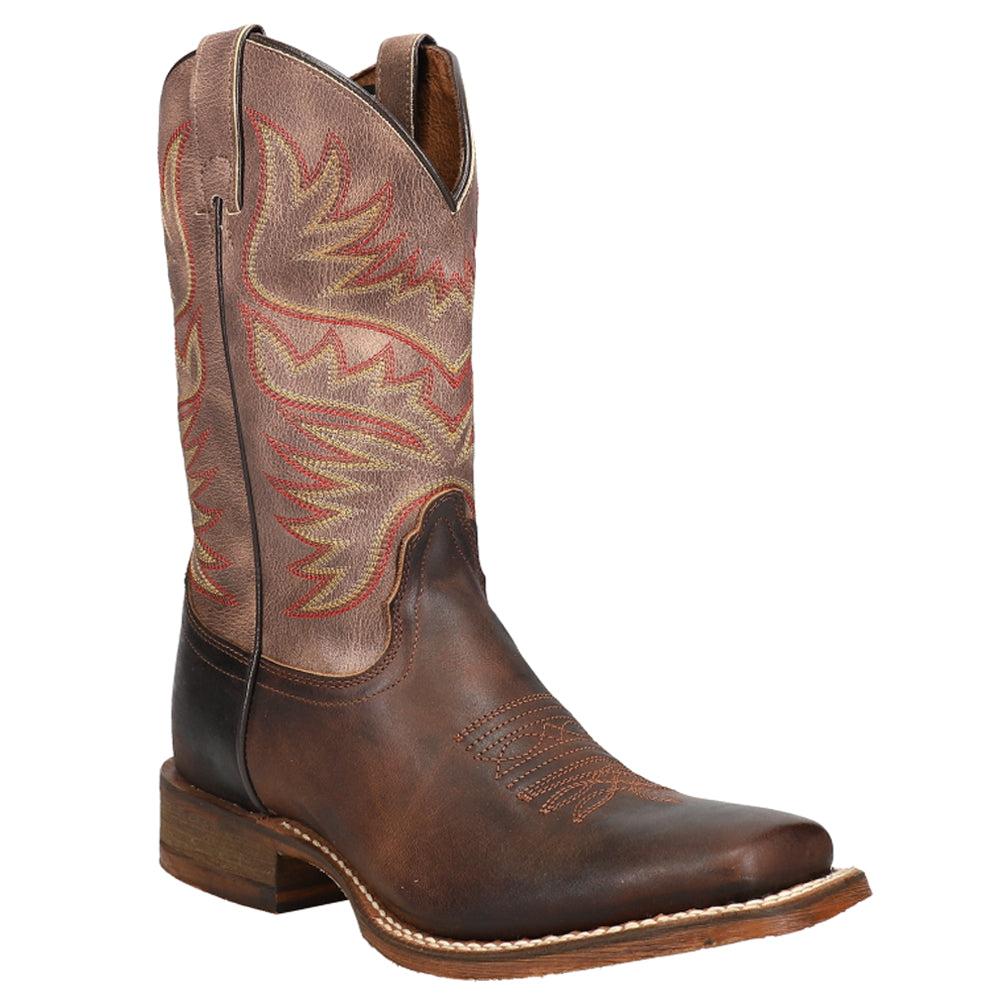 Nocona Boots Sierra Antiqued Square Toe Cowboy Boots