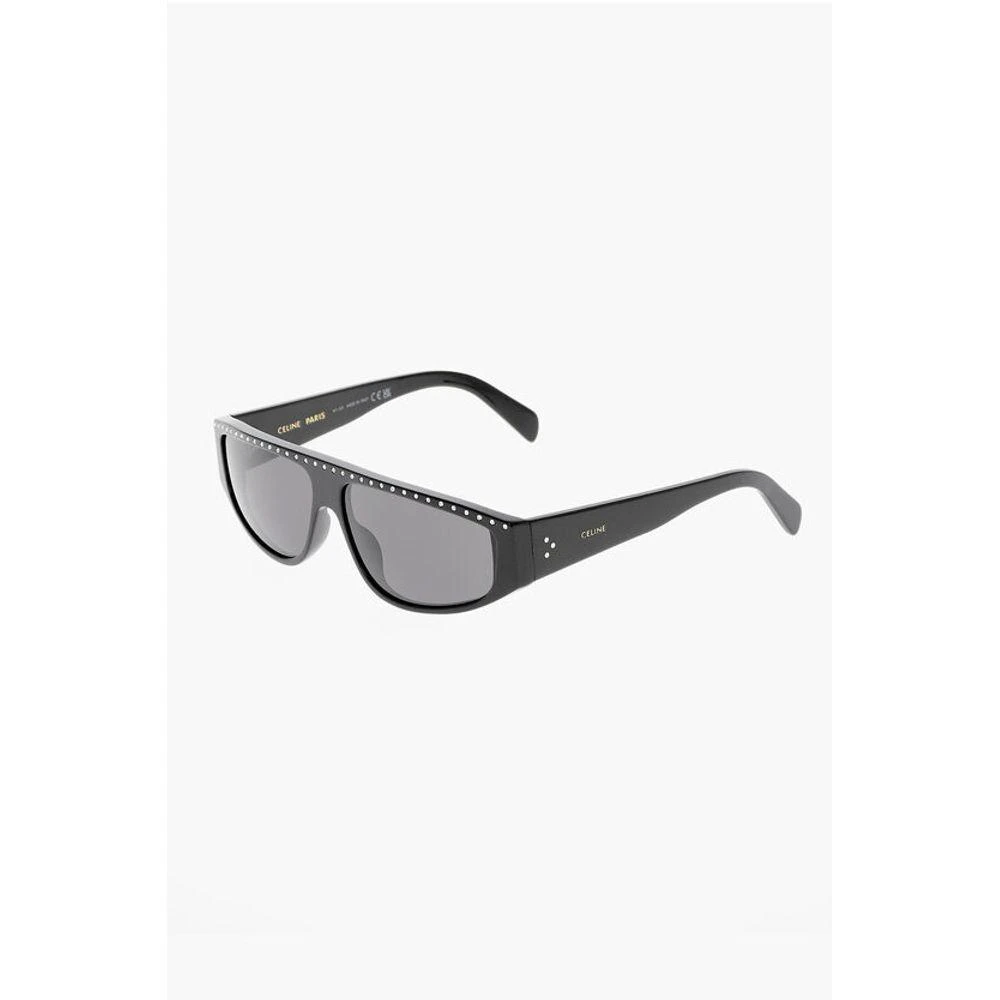 Celine Celine Solid Color Sunglasses with Rhinestone 2