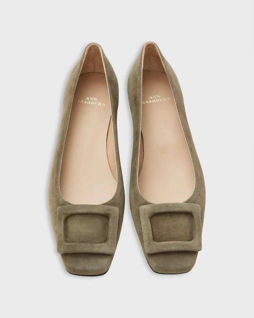 Ann Mashburn Women's Buckle Shoes In Military Suede 2