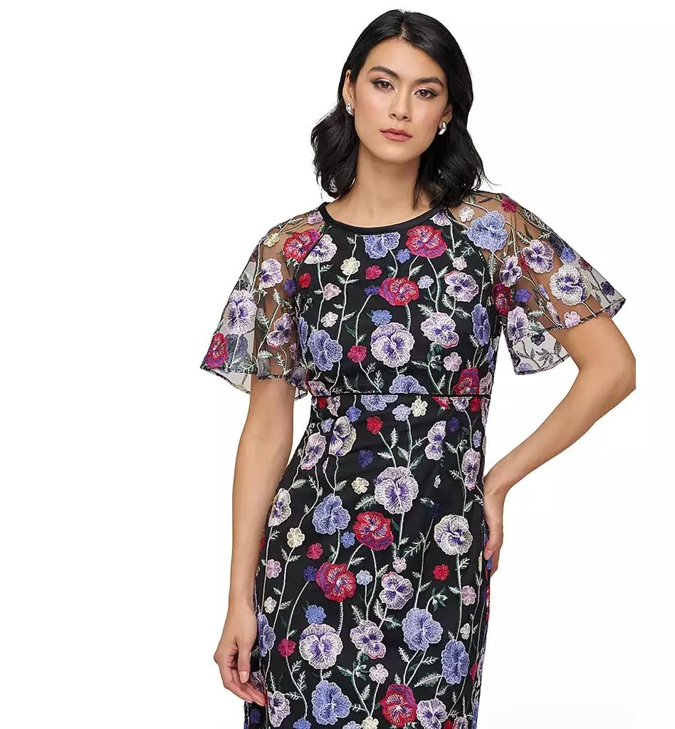 JS Collections Women's Embellished Short-Sleeve Midi Dress 2