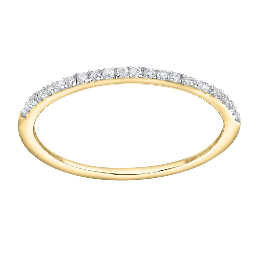 LuvMyJewelry Eternelle 14K Diamond Band - 0.10 ct 5