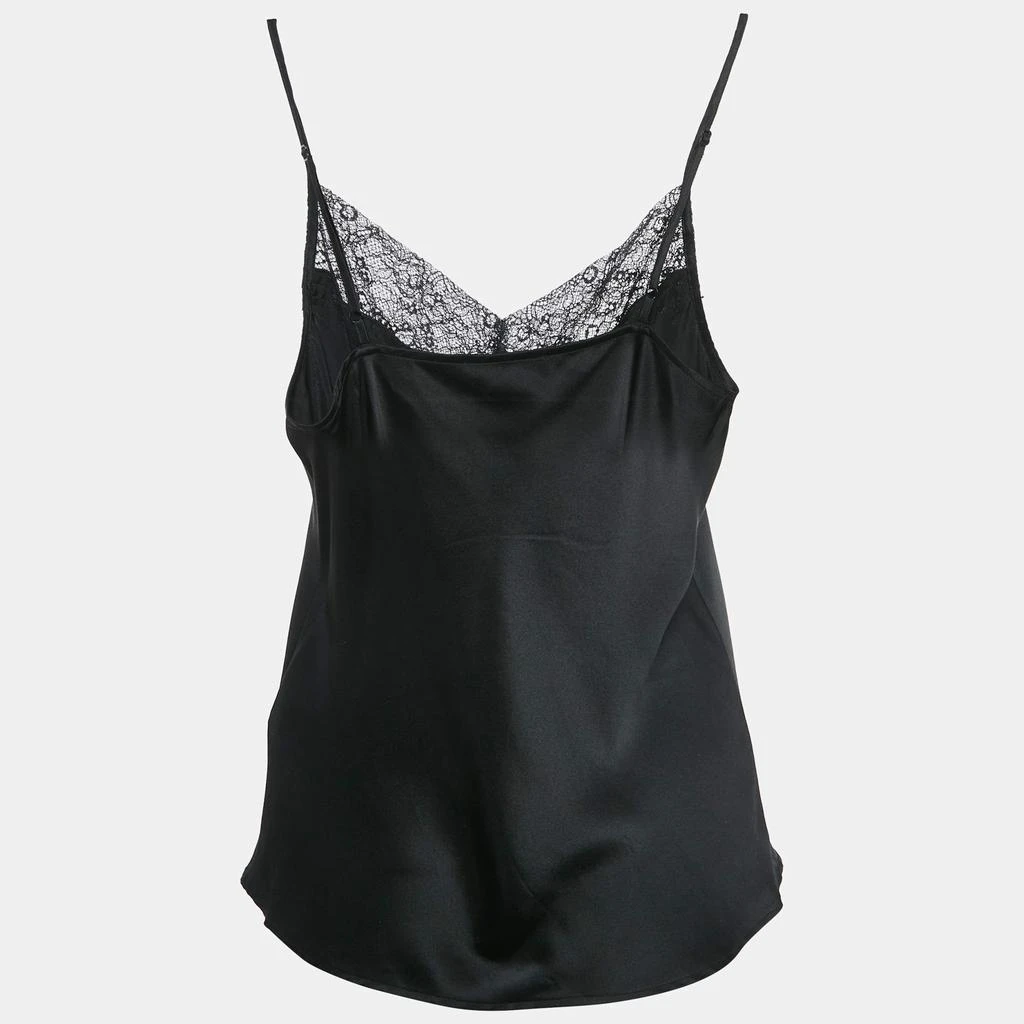 Maje Maje Black Lace Trim Satin Silk Camisole XS 2