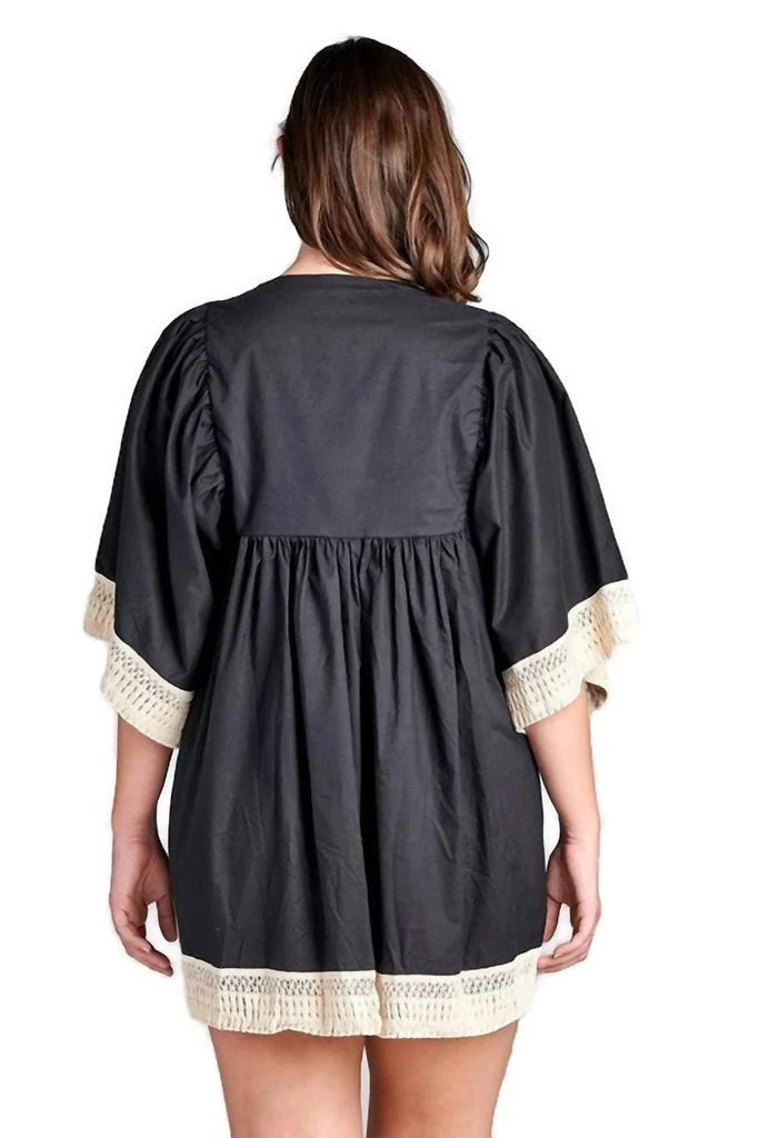 Velzera Velzera - Embroidered Crochet Babydoll Mini Dress - Dresses &  Skirts - Save Extra 30% OFF On $1 - Free Shipping - BeyondStyle