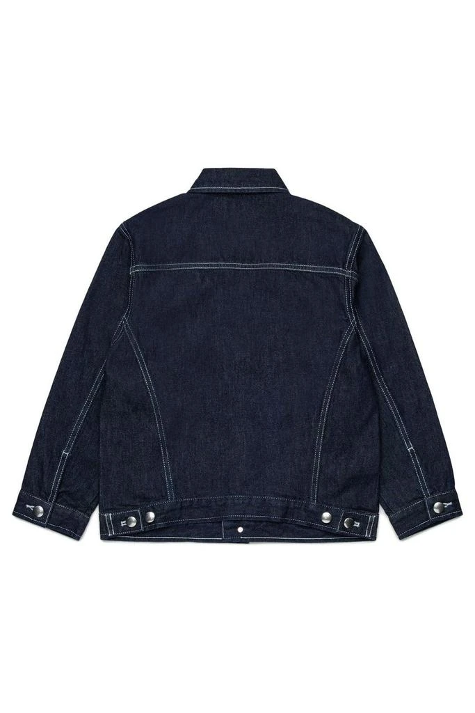 Marni Marni Kids Logo Embroidered Denim Jacket 2