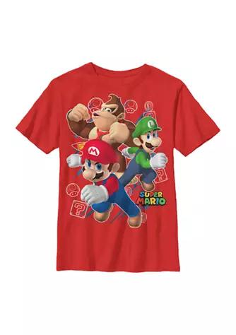 Nintendo Boys 4 7 Big Three Graphic T Shirt