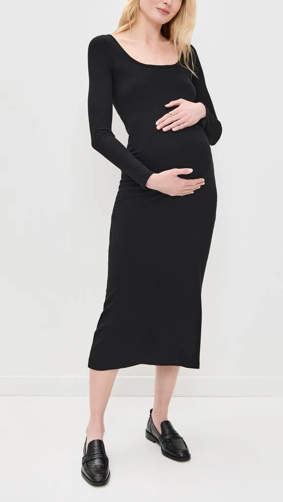 HATCH The Long Sleeve Rib Dress 6