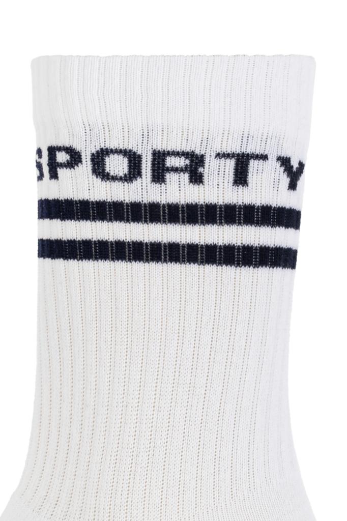 Sporty & Rich Socks with logo