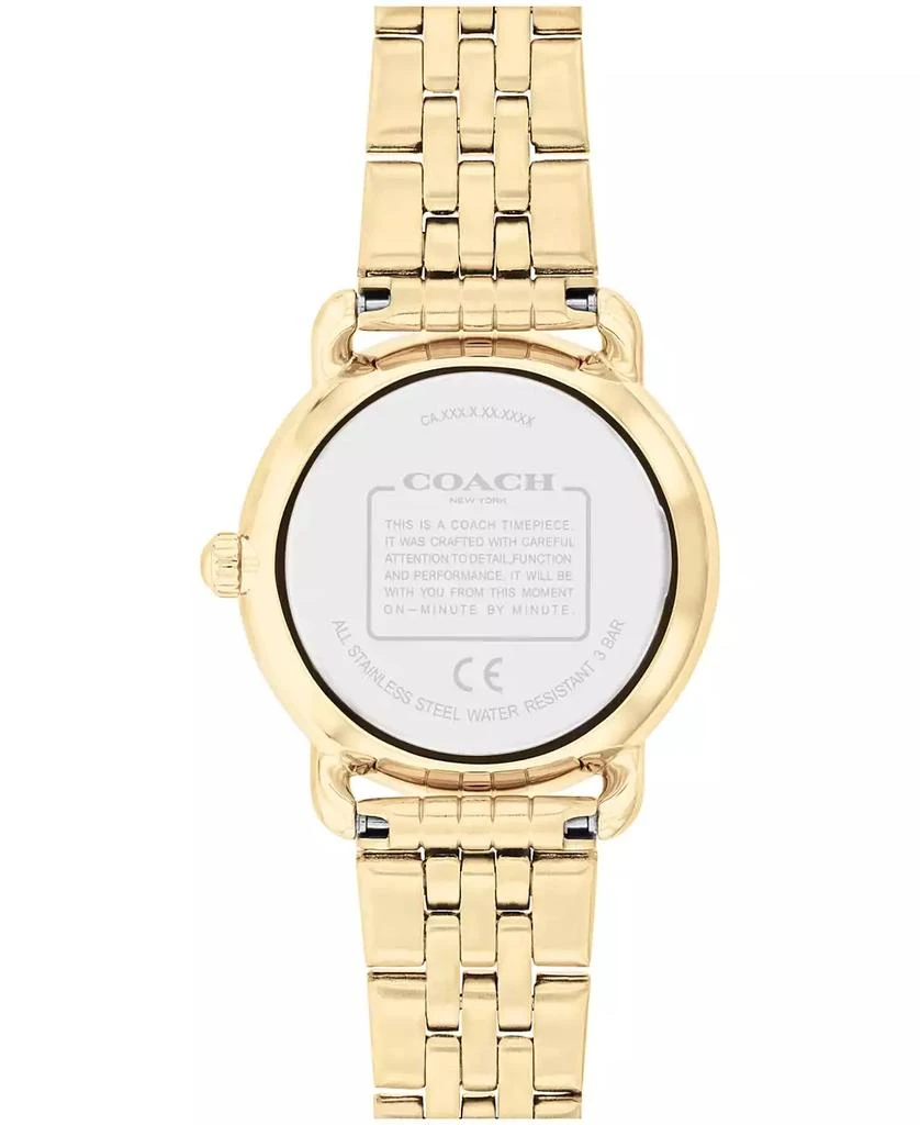 Coach Women's Elliot Gold-Tone Stainless Steel Bracelet Watch 3