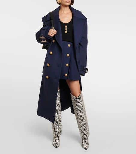 Balmain Ariel monogram knee-high boots 2