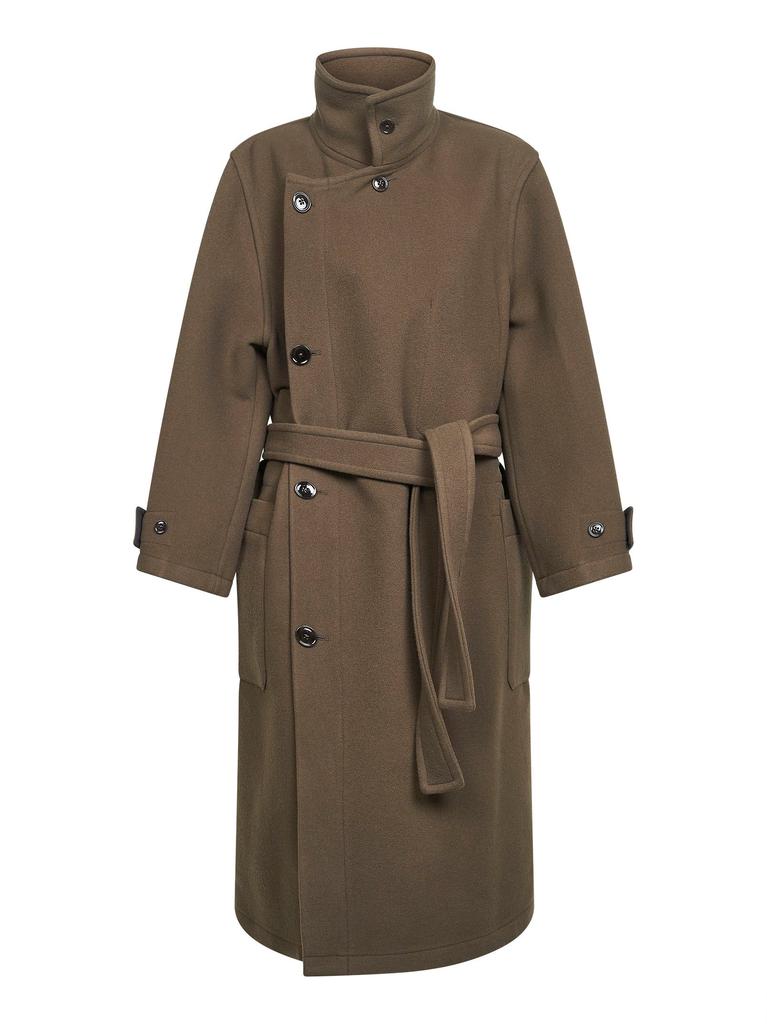 Lemaire LEMAIRE | Brown double wool wrap coat | Women | XS - Coats