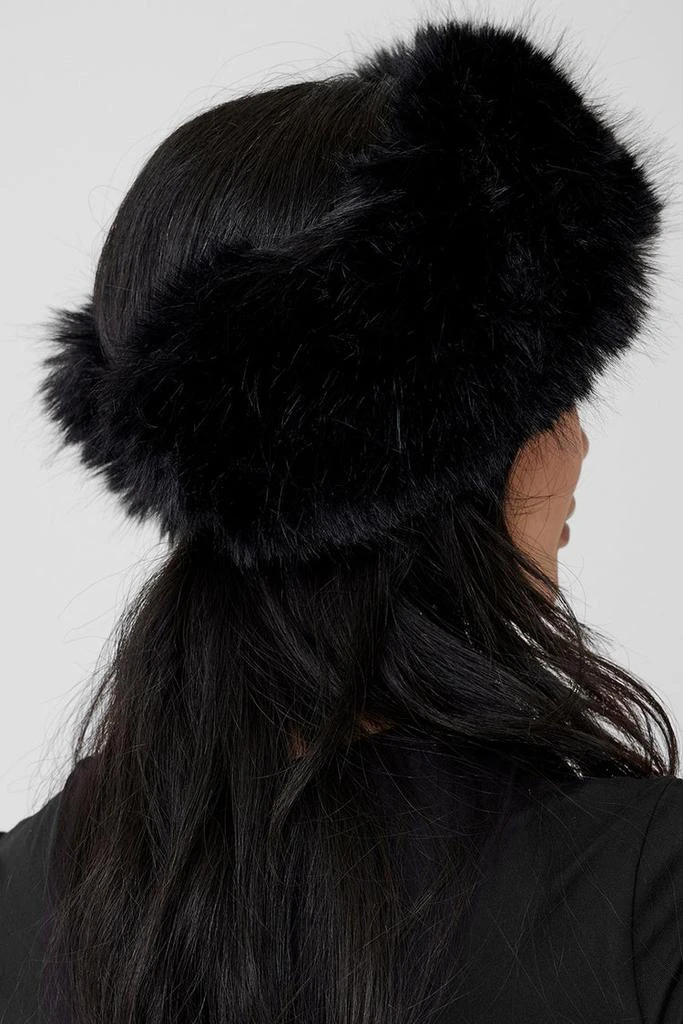 Alo Faux Fur Wintersun Headband - Black 4
