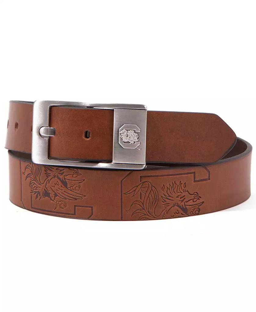 Eagles Wings Men's South Carolina Gamecocks Brandish Leather Belt - Brown