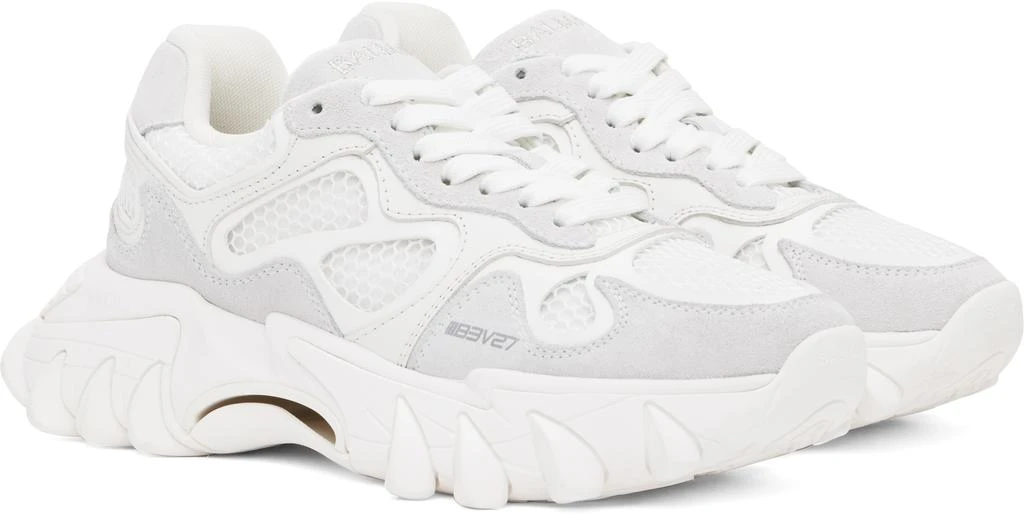 Balmain White B-East Sneakers 4