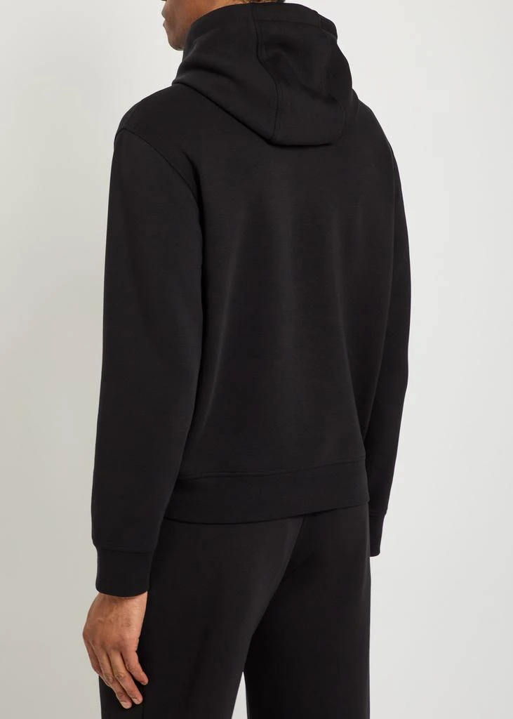 Emporio Armani Logo-embroidered hooded jersey sweatshirt 3