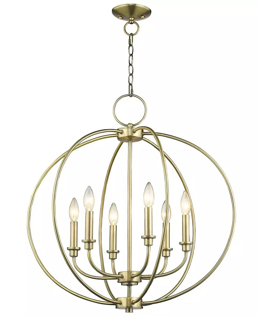 Livex Milania 6- Light Metal Chandelier 5