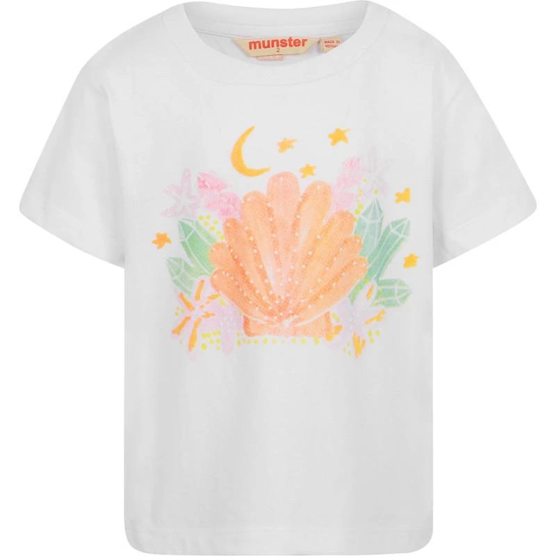 Munster Sea logo t shirt in white 1