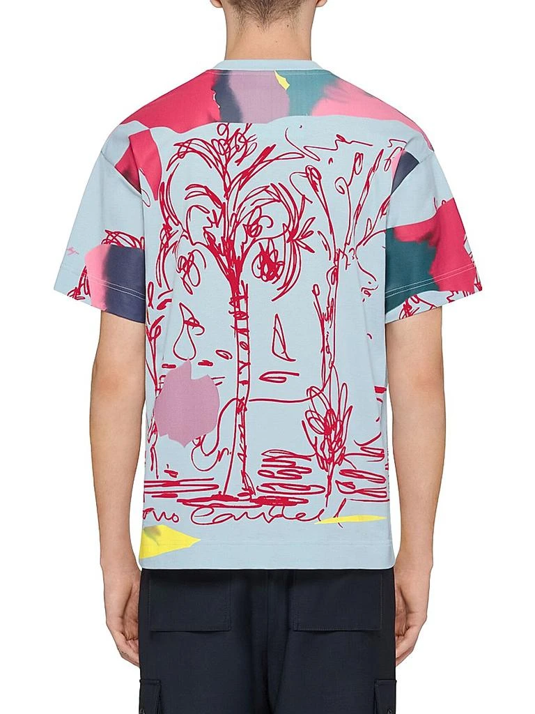 Givenchy Printed Multicolor T-Shirt in Cotton 4