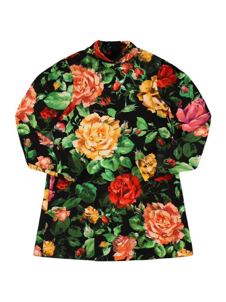 Dolce & Gabbana Printed Cotton Blend Dress 1