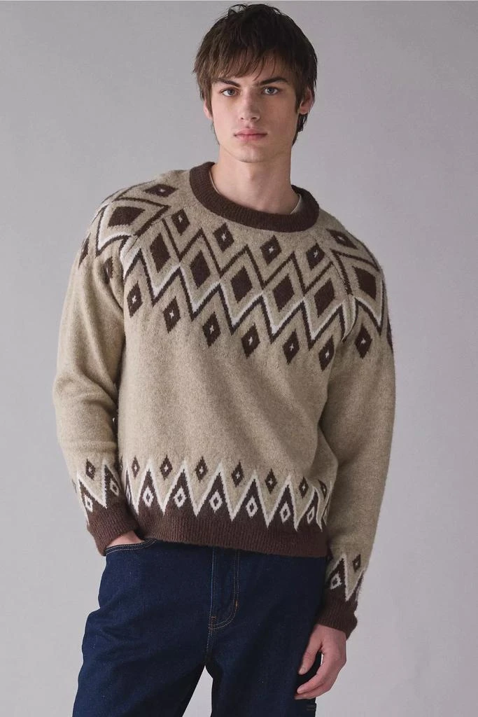 Urban Outfitters UO Fairisle Everyday Cozy Crew Neck Sweater